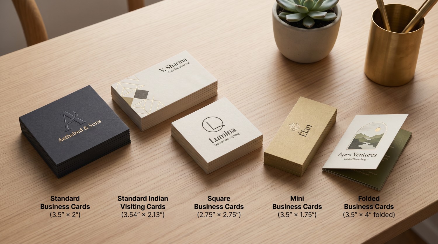 Visiting Card Sizes – Complete List with Details