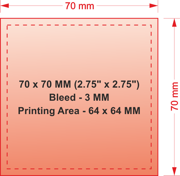 Business Card-70 x 70mm square