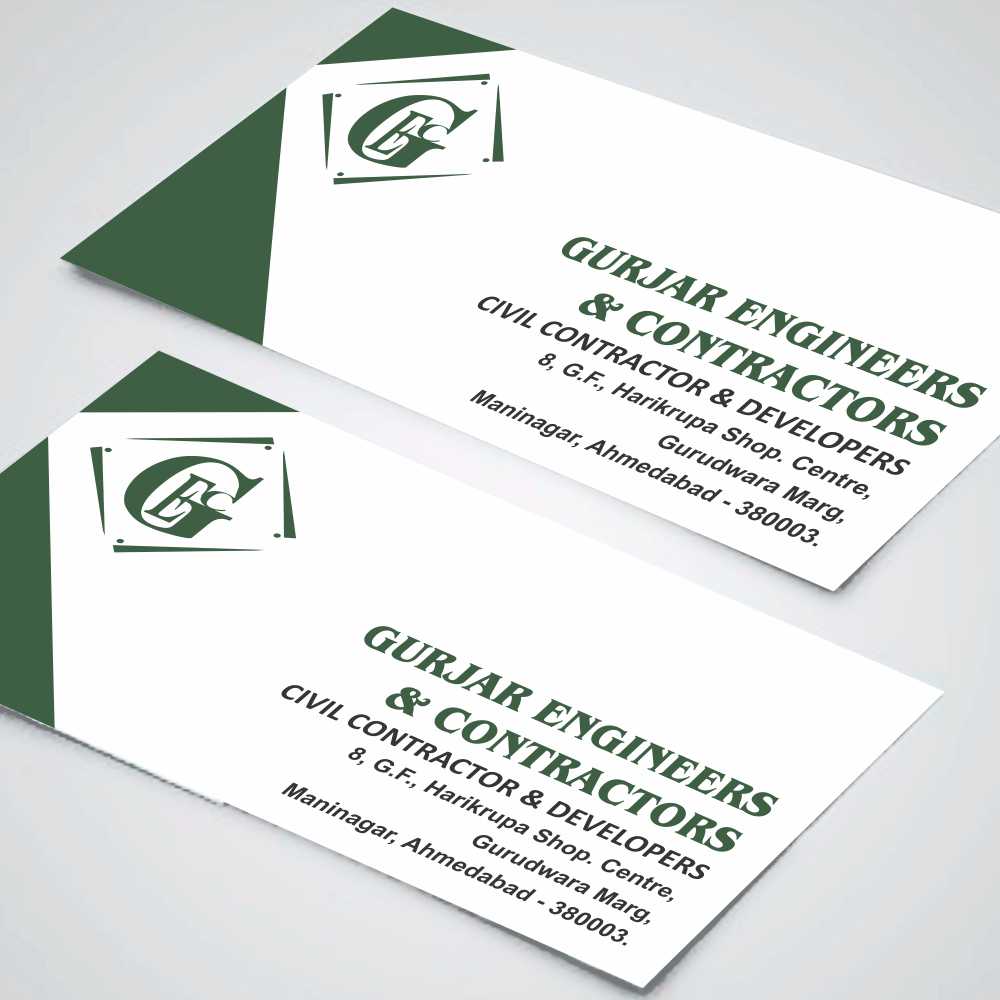 business card with gloss lamination