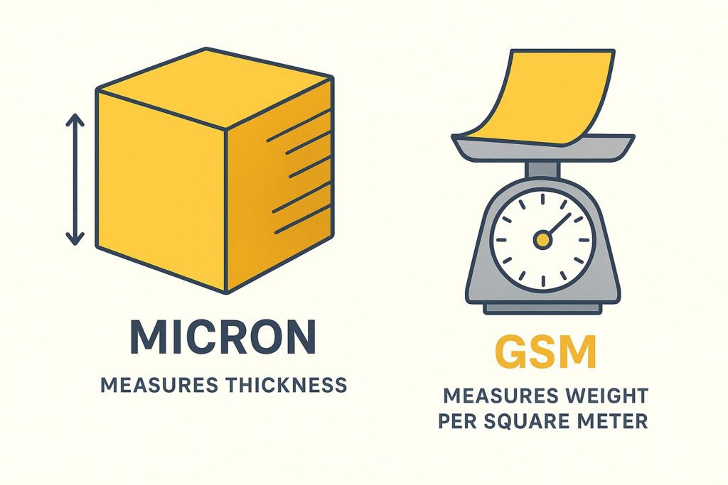difference between micron and GSM